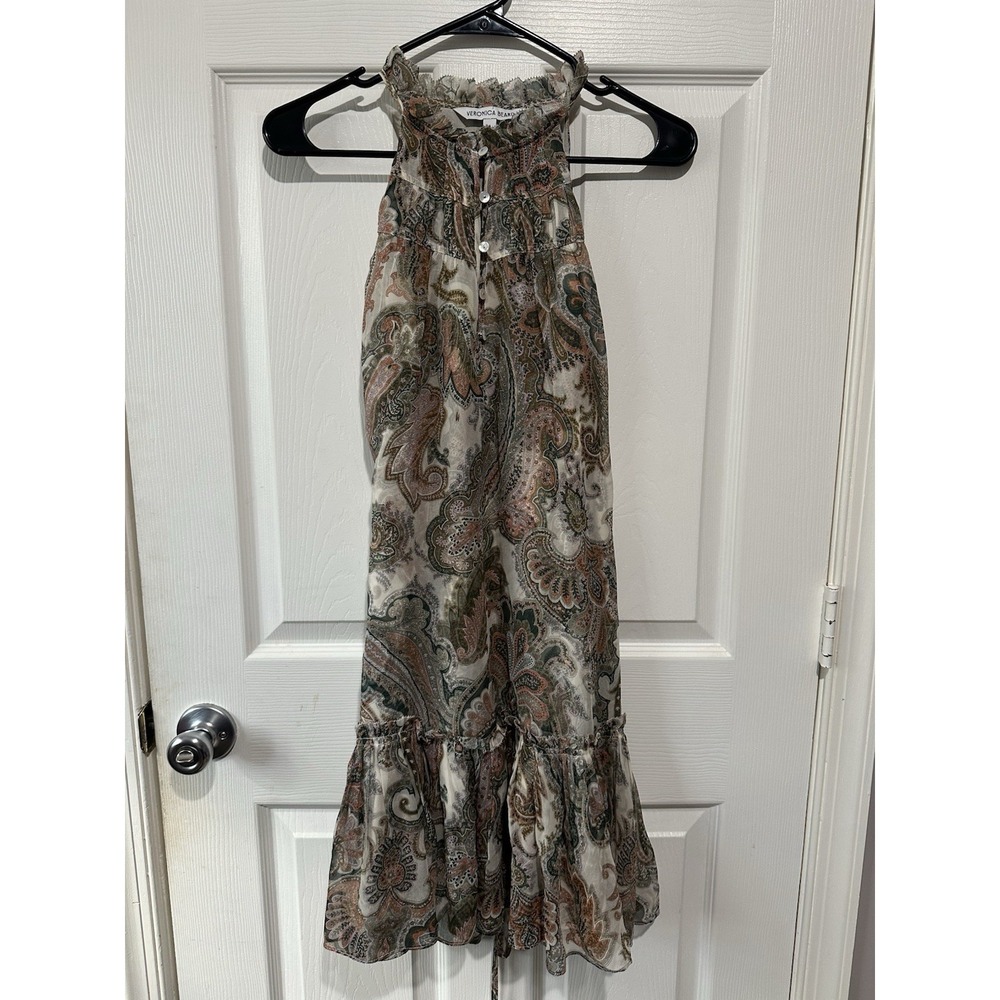 Veronica Beard 'Dria' ruffled silk-chiffon mini dress 4